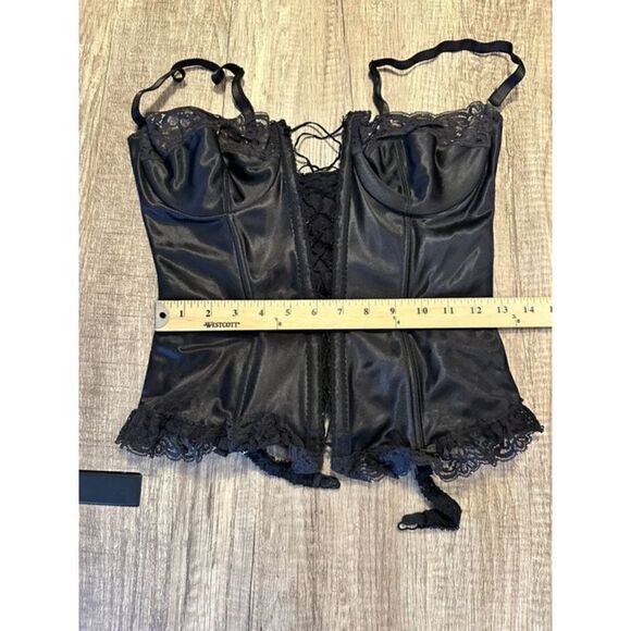 Gossard Vintage Cage Front Lace Trim Corset - Picture 10 of 12